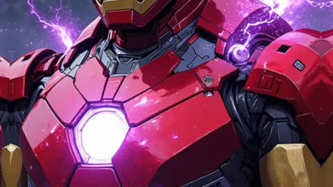 Thor and Iron Man face a battle of robots.