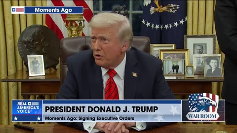 President Trump Addresses The War In Israel, Hamas, And The Resettlement Of Gazans