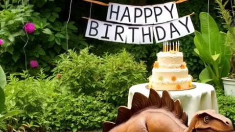 baby bumpy birthday in jurassic world