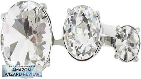 AREA Crystal Knuckle RingJumbo crystal knuckle ring with triple finger closure. Review