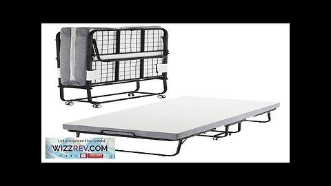 Rollaway Bed Folding Bed with 4 in Foam Mattress for Adults Review