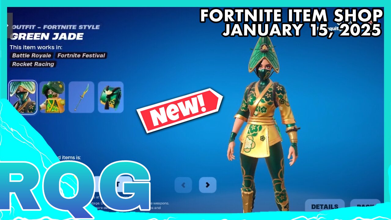 “NEW” GREEN JADE SKIN IS HERE! FORTNITE ITEM SHOP (January 15, 2025)