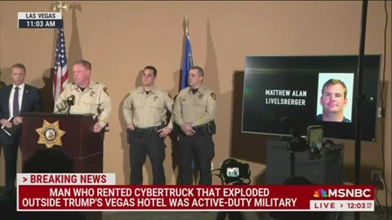 JUST IN: Alleged Trump Hotel &apos;Bomber&apos; Suffered Gunshot Wound Before Tesla Exploded