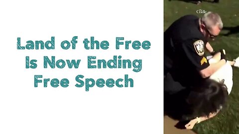 Land of the Free Is Now Ending Free Speech