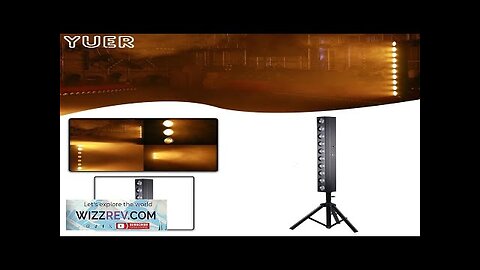 10W COB LED Warm White Amber Wash Strobe Light DMX Voice Control Review