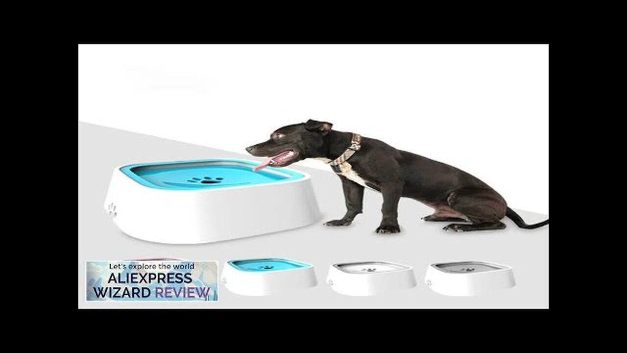 1.5L Dog Drinking Water Bowls Floating Non-Wetting Mouth Cat Slow Anti-Overflow Water Review