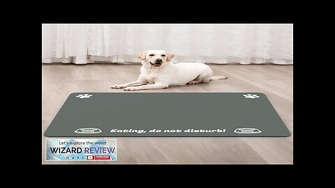 Extra Large Pet Food Mat 36" x 24" Absorbent Dog Mat Review