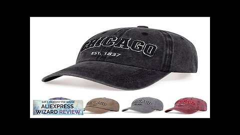 New Letter CHICAGO Baseball Cap Men Women Spring Summer Cotton Unisex Baseball Review