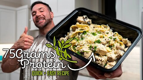 I can't stop eating this Protein Chicken Alfredo (recipe). PSN Experiment