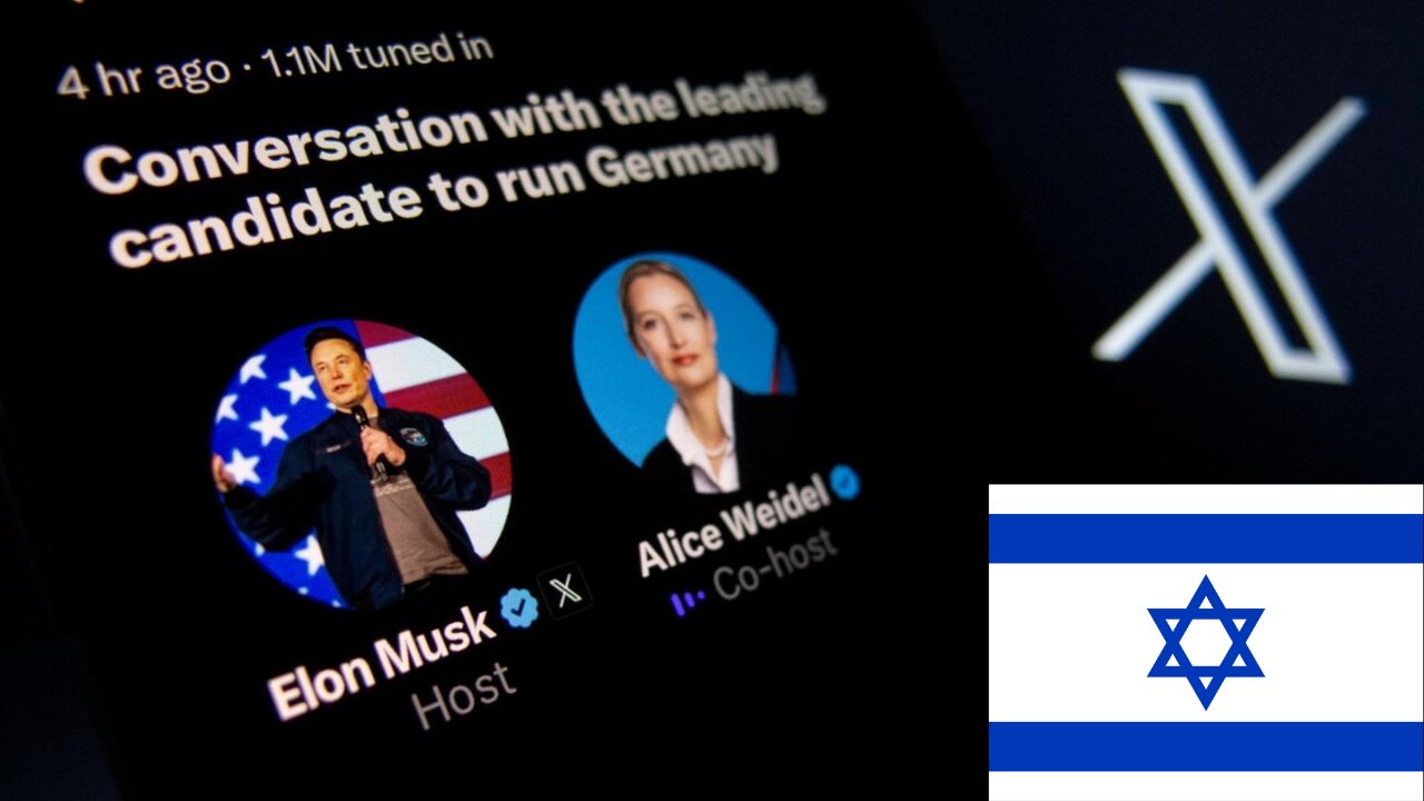 Elon Musk and Alice Weidel discuss Israel and the Jewish Community in Germany