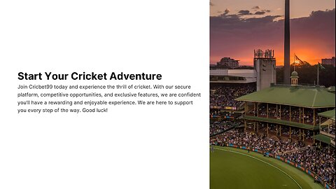 Cricbet99 ID – A Secure & Seamless Digital Experience