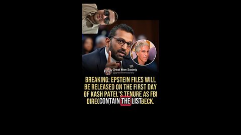 Day 16- The Epstein list is finally going to be released.