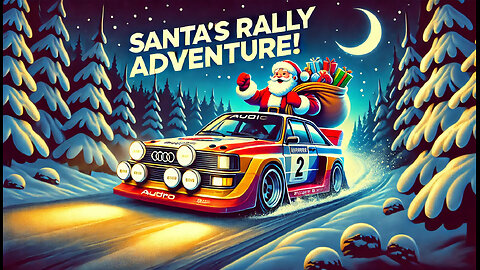 Rare footage of Santa delivering the Christmas presents with an Quattro🚗🎅❄️