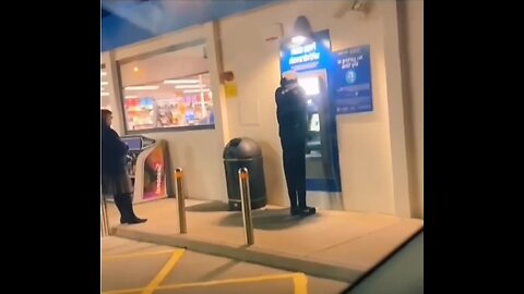 a Mannikin at the ATM😂