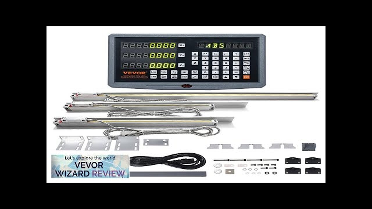 VEVOR Digital Readout 16'' & 18'' & 38'' Linear Scale 3 Axis Review