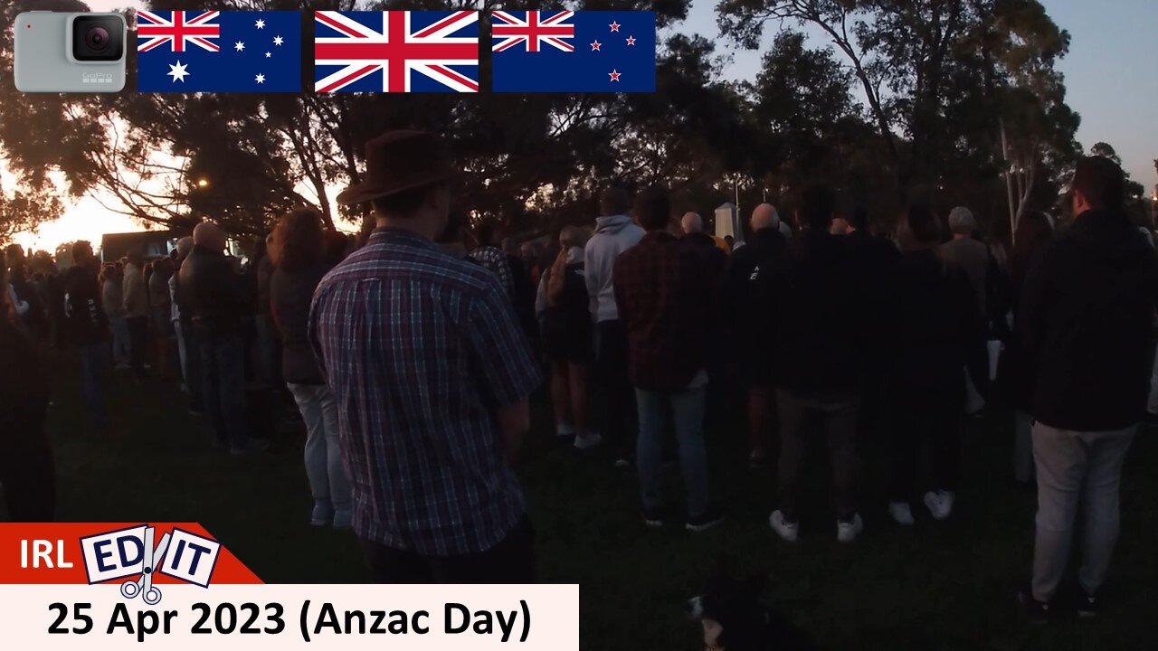 25 Apr 2023 - Anzac Day Dawn Service at Keilor East RSL (Go Pro)