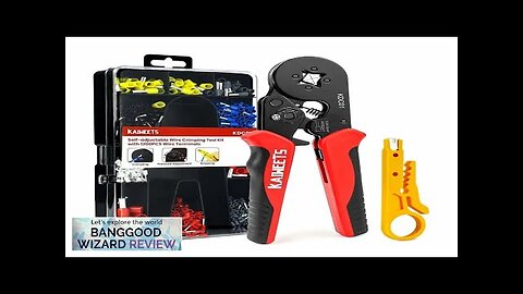 EU Direct KAIWEETS KDC01 Professional Crimping Tool Set Self-Adjustable 0.34-10mm² Review