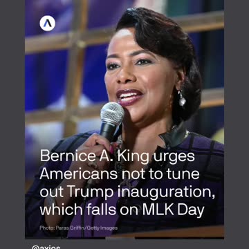 Bernice king won't be at trump inauguration who cares no ask you 12/26/24