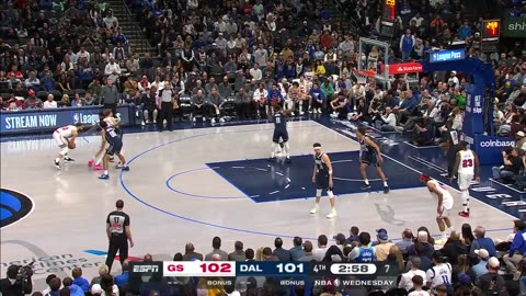 Final 3:24 CRAZY ENDING Mavericks vs Warriors 👀