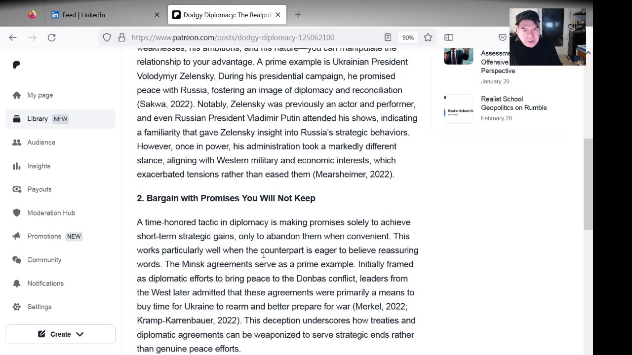 Free Geopolitics Articles from my patreon.com/intercosmor
