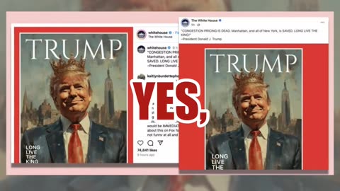 Fact Check: AI Image Of Trump Wearing Crown On Magazine Cover Posted By Official White House Account