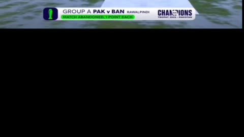 In CT-25 match between Pakistan and Bangladesh have been abandoned without toss due to heavy rains