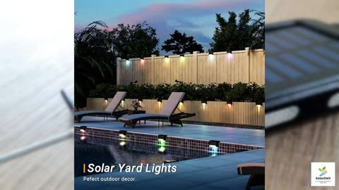 PATIOWIN Solar Pool Side Lights Outdoor 8 Pack