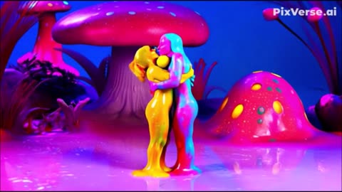 Women Melting, Submerging And Then Morphing Into Lipstick Lips