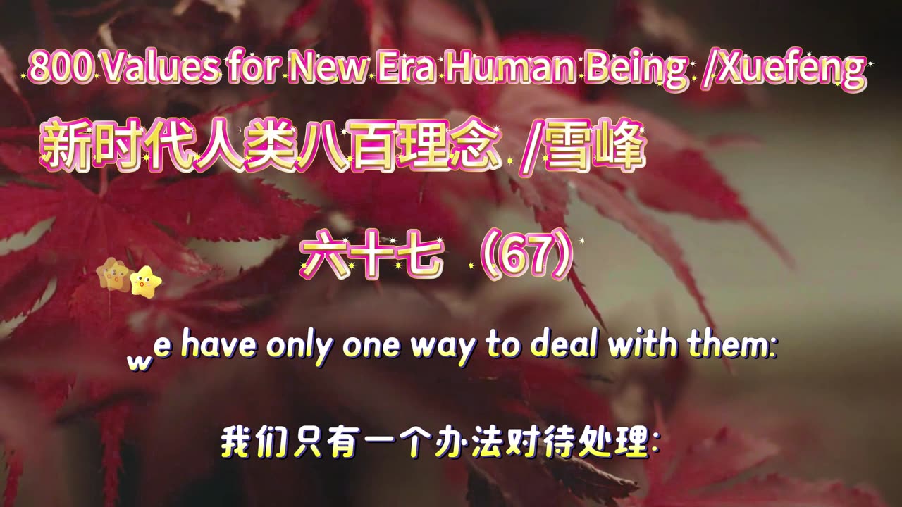 800 Values for New Era Human Being（67）