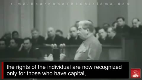 I.V.Stalin - Speech at the XIX Congress of the CPSU, 14.10.1952