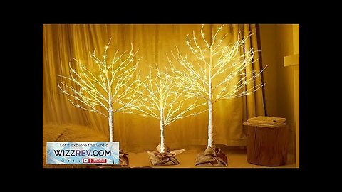 1.8M Lighted Birch Tree Light White Birch Tree with LED Lights White Review