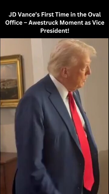 JD Vance’s First Time at Oval Office – Awestruck Moment as Vice President! #trending #shorts #jd