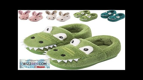 Toddler Slippers Boys Girls Kids House Slippers Dinosaur Bunny Slippers Non-slip Warm Review