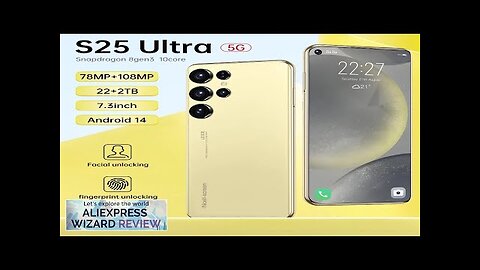 S25 Ultra New smartphone 5G 7.3-inch high-definition Android 14 Snapdragon 8gen3 10core Review