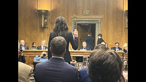 DHS Nominee Kristi Noem saying a little hello... 1/17/25