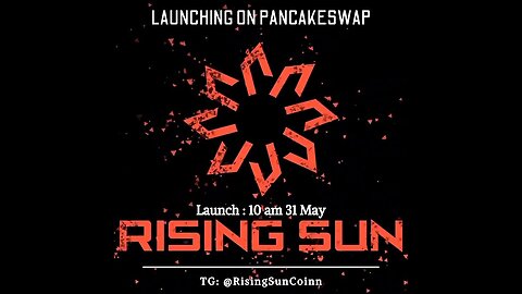 The next 100x token.Rising Sun Token launch.Check Description. #pancakeswap #Crypto #cryptocurrency