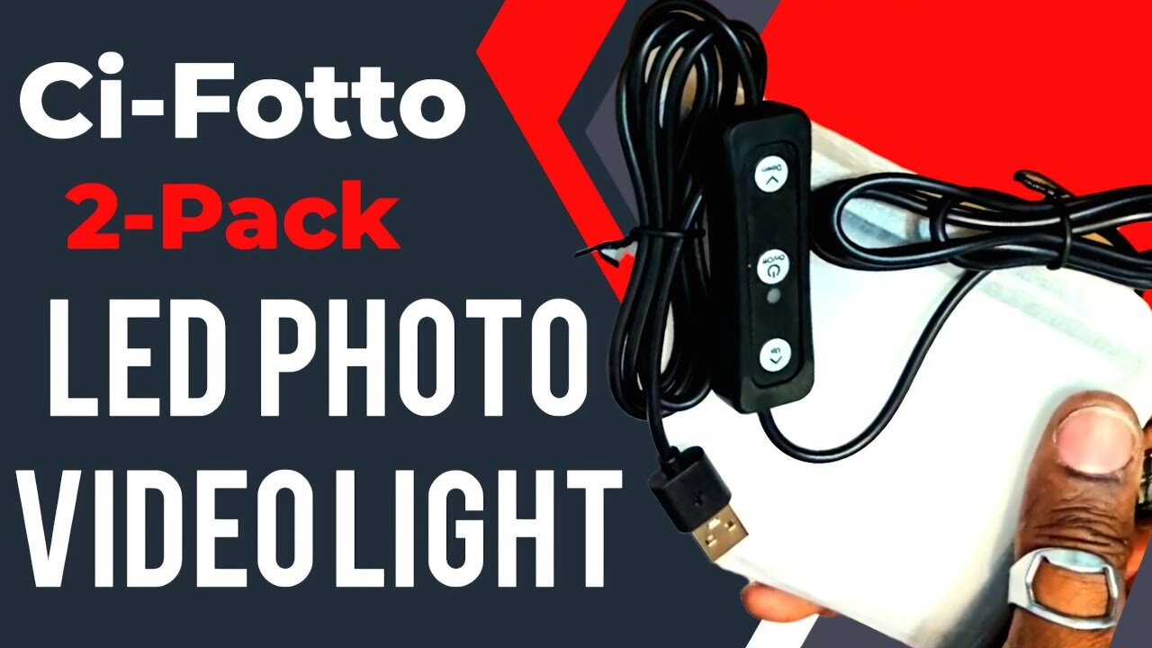 Ci-Fotto LED Photo Video Light 2-Pack Unboxing & Review | Perfect Lighting for Photo Studios!