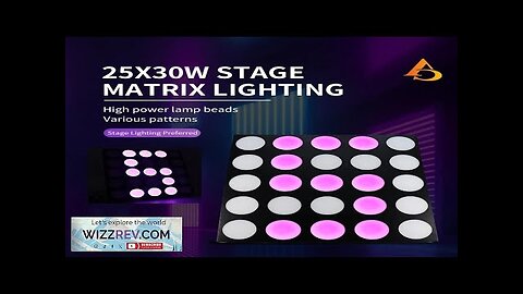 25x30W RGBW shutter matrix light DMX512 stage effect lighting suitable for DJ Review