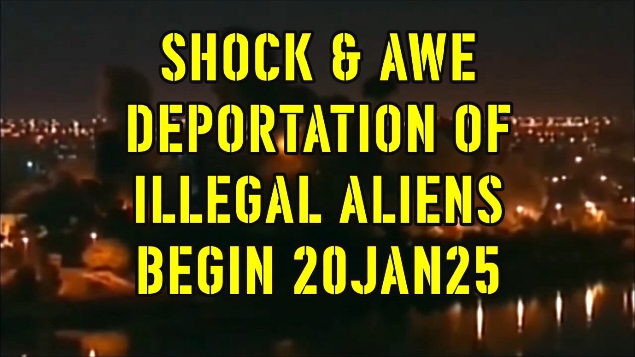 SHOCK & AWE DEPORTATION OF ILLEGAL ALIENS BEGIN 20JAN25