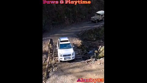 CAR FALLS TO THE BOTTOM OF A RAVINE