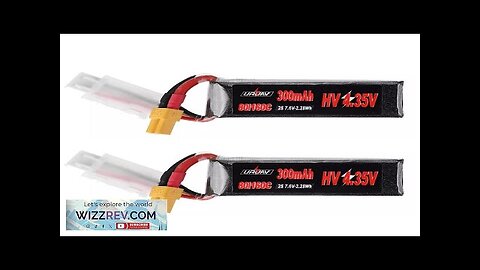 2Pcs URUAV 7.6V 300mAh 80C/160C 2S HV 4.35V Lipo Battery XT30 Plug Review