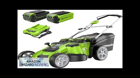 Greenworks 40V 20" Twin Blade Mower 4.0Ah + 2.0Ah Battery Review