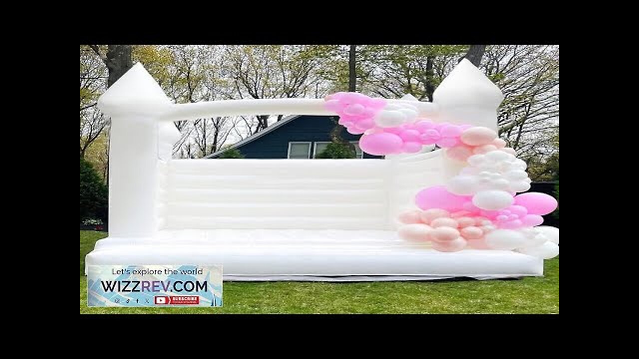 White Bounce House 13FT Bouncy Castle Commercial PVC Inflatable Jumper Large Bouncer Review