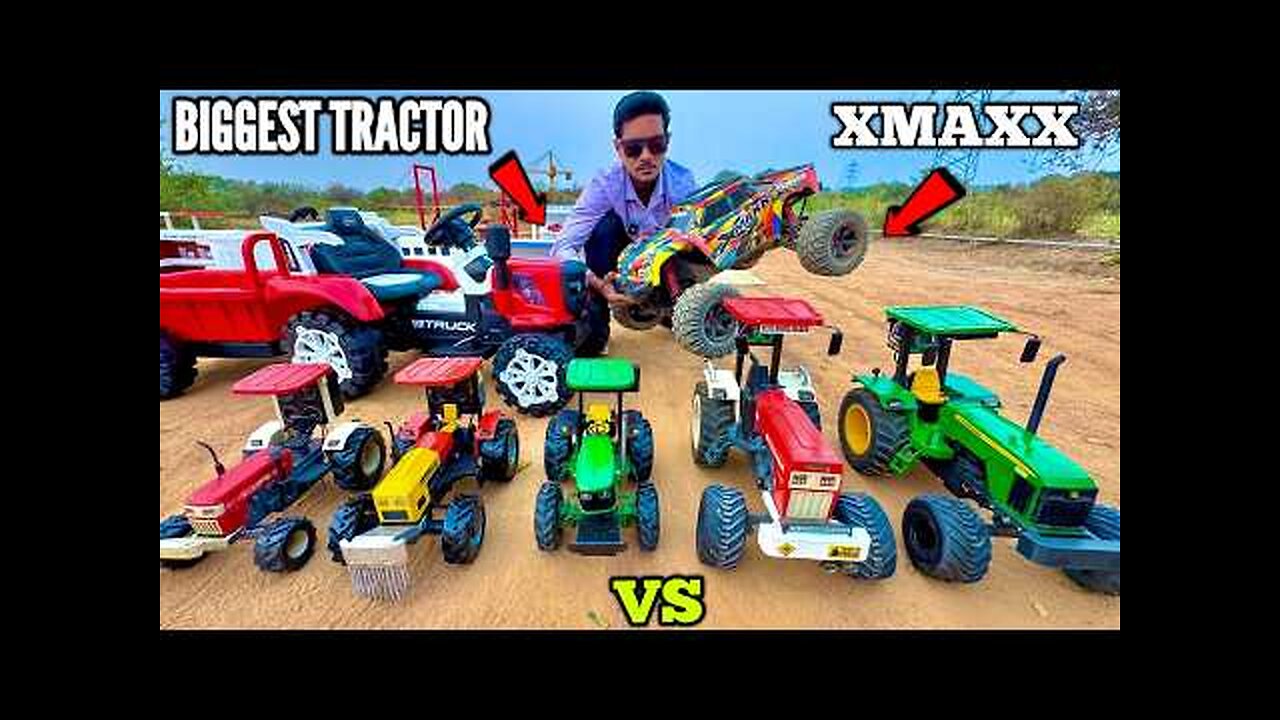 RC Biggest Monster Tractor Vs RC Beast XMAXX - Chatpat toy TV