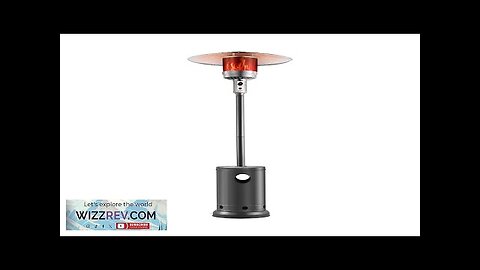 VEVOR Propane Patio Heater 50000BTU Tall Hammered w/Wheels Outdoor Silver Gray Review