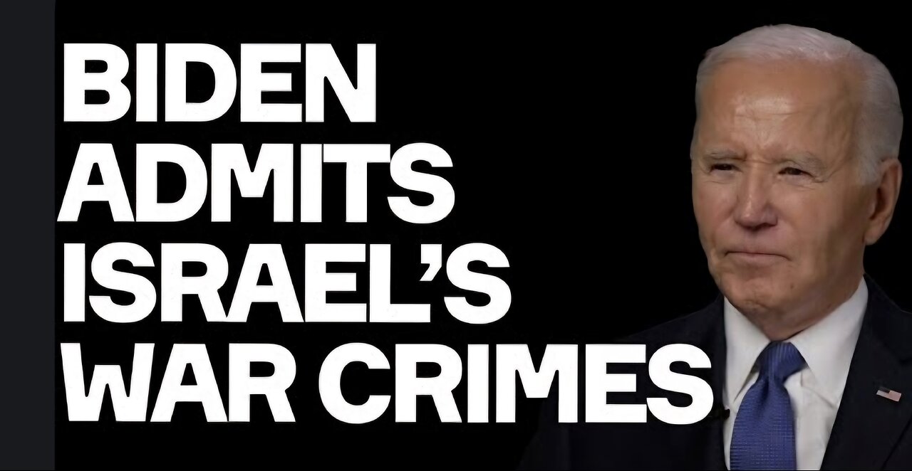 Biden ADMITS Israel's War Crimes - And So Accidentally Confessed Own Guilt