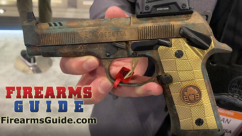 Gold Plated Beretta 92X Performance Pistol by Black Beard Customs