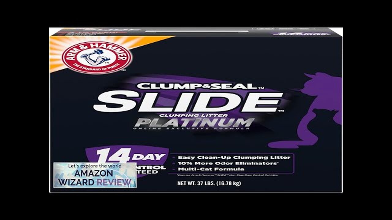 Arm & Hammer Platinum SLIDE Easy Clean Clumping Litter Multi-Cat 37 Lbs Review