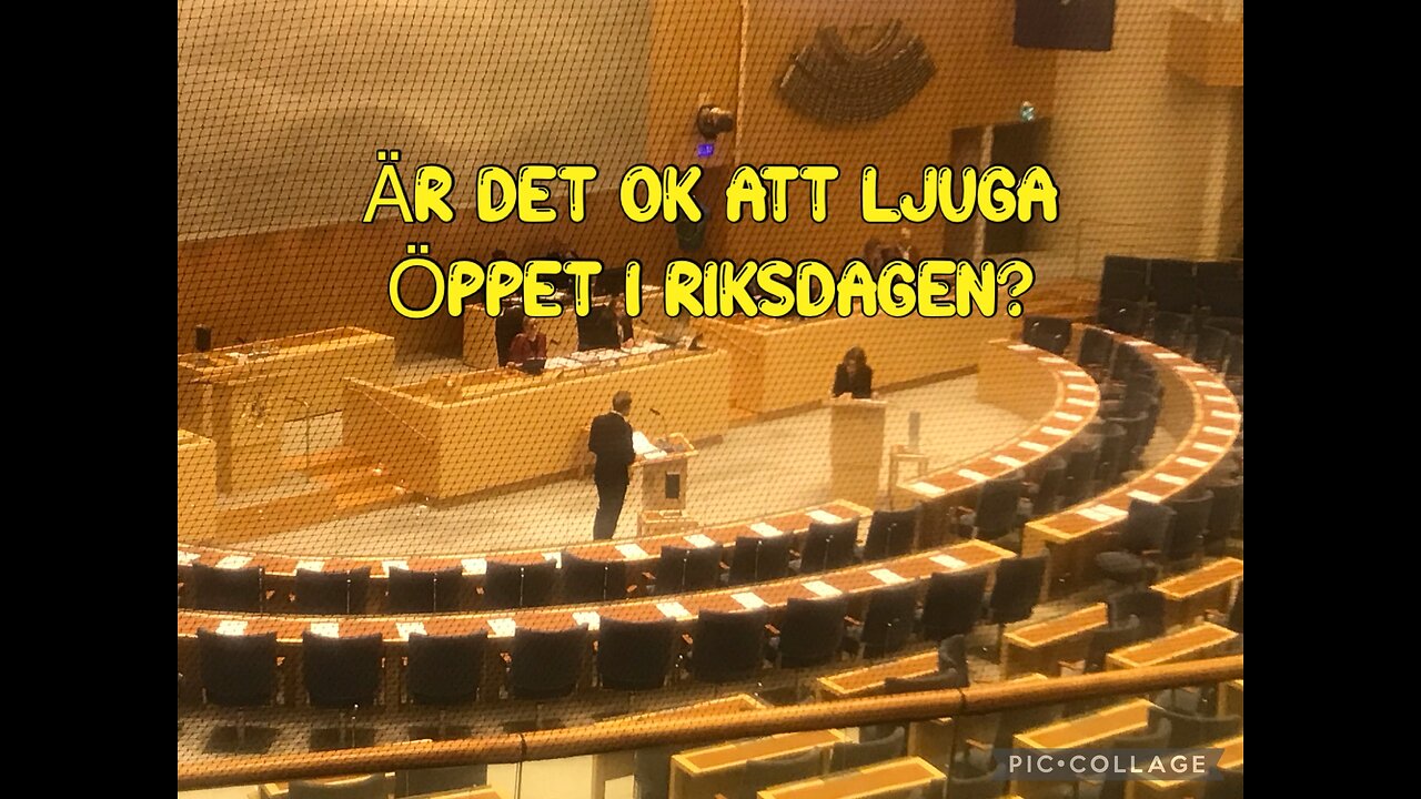 ÄR DET OK ATT LJUGA ÖPPET I RIKSDAGEN?