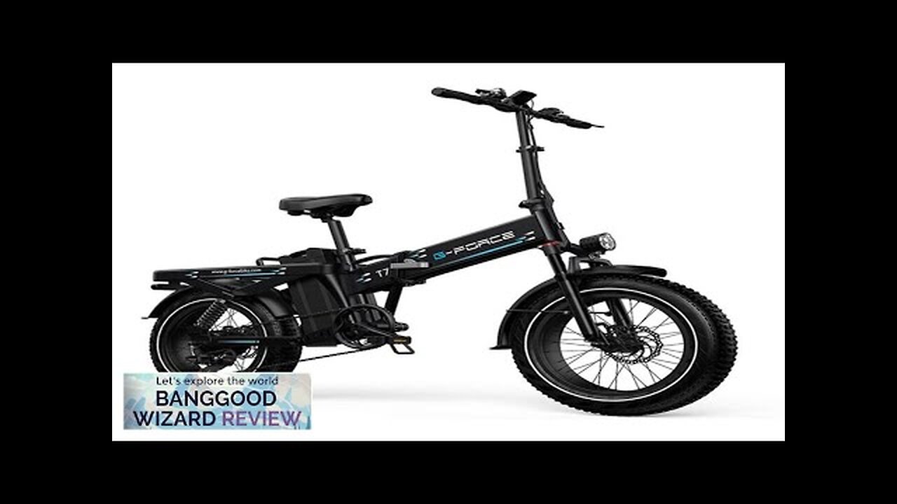 USA DIRECT G-FORCE T7 48V 60Ah 750W Folding Moped Electric Bicycle 20*4.0 Review